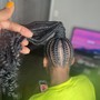 Half braids/half quickweave