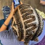 Six feed in braids