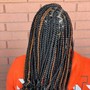 Small Knotless Goddess Braids Waistlength