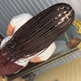 Small bohemian knotless Braids