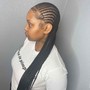 Fulani Braids with the Flip over In front