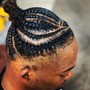 Men’s natural hair braids