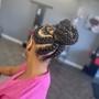 Large ponytail Braids