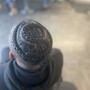 Men braid style and wash