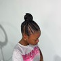 Kids knotless plaits Braid take down(natural hair)