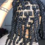 Mid Back Length Butterfly Locs