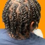 Straight back Braids (French braids)