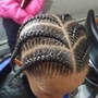 Cornrows with beads