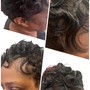 Roller Set on Natural Hair