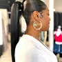 Sleek Ponytail (natural hair)