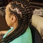 Feed in braid 4 to 6