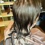 Short Hair Single Process Root Bleaching + Cut