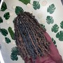 HALF AND HALF COLORED LOCS