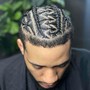 Man/cornrow Braids