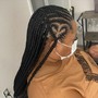 Small Feed-in Ponytail