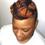 Crochet style with perimeter individual braids