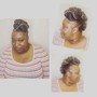 Sew - in removal take down, shampoo blow-dry