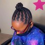 Adult Loc Knot Ponytail (small locs)