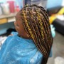 Mid back box braids