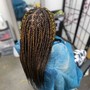 Mid back box braids