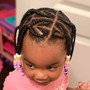 Kids Ages 4-10 Natural braided styles (no weave)