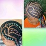 Braids with Individual Braids in back