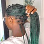 Large  knotless box braids