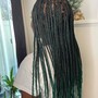 Large  knotless box braids