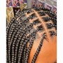 Kid's knotless box braids( med size)6-9years