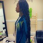 Smedium Box Braids waist