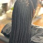 4-6 Feed in braids with Weave ponytail