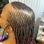 Braids in front Quick Weave in back