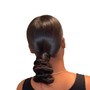 Sleek braid ponytail