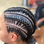 Cornrows (more than 5)