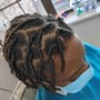 Medium Starter locs (2strand method)