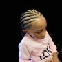 Fulani braids into ponytail