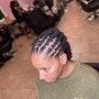 Cornrows straight back styles design