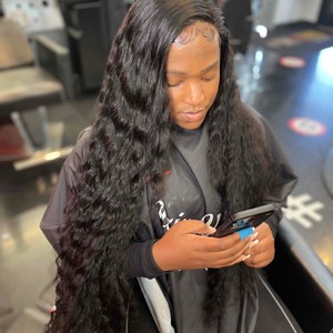 CRIMPS, SIDE PART SEW-IN