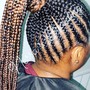 Crochet Braids with Braided Hair