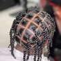 Men Plaits Full Head/Shaved Sides