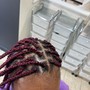 Cornrows with hair extensions