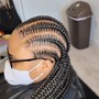 French braids ( medium shoulder to bra length)