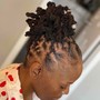 Loc retwist and basic style