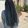 medium knotless boho butt length