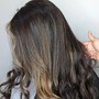 Full Highlight with Balayage in between