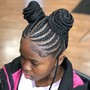 Natural hair Braid Style (FOR KIDS 10 and UP)