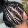 (2) Stitch Braids, Natural Hair