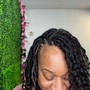 Large Straight Back Braids Feed In