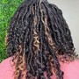 Large Straight Back Braids Feed In