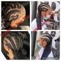 Large Feedin Ponytail Braids